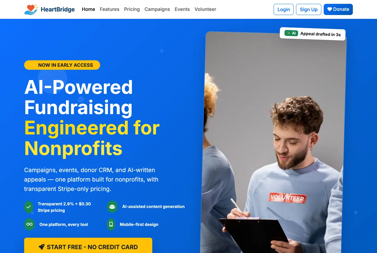HeartBridge — nonprofit giving