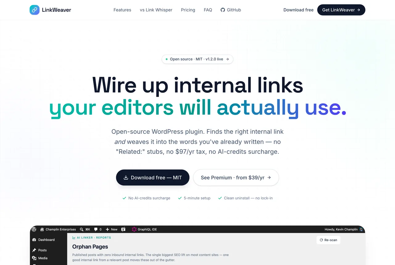 LinkWeaver — product screenshot