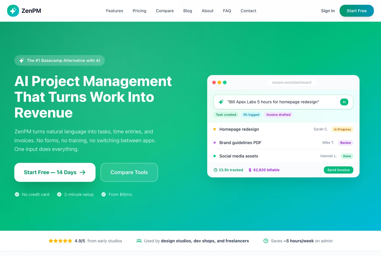 ZenPM — product screenshot