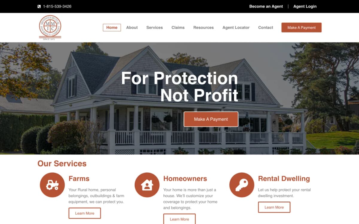Mendota Mutual Insurance — company website