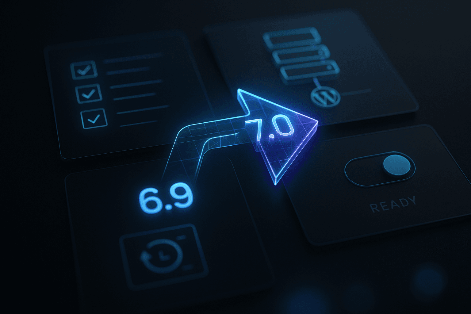 Enterprise WordPress 6.9 to 7.0 migration audit dashboard