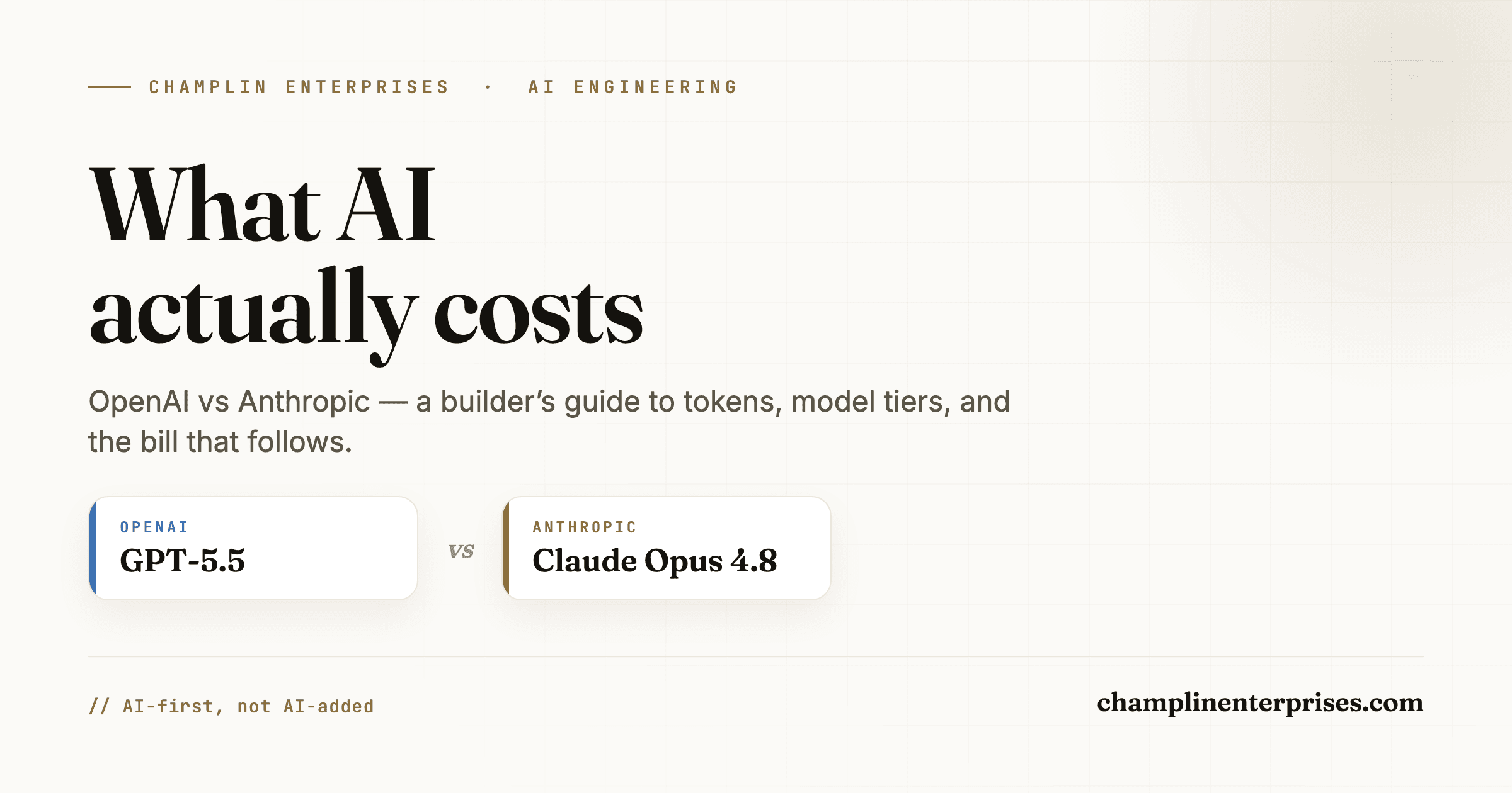 What AI Actually Costs: OpenAI vs Anthropic Model Pricing (2026)