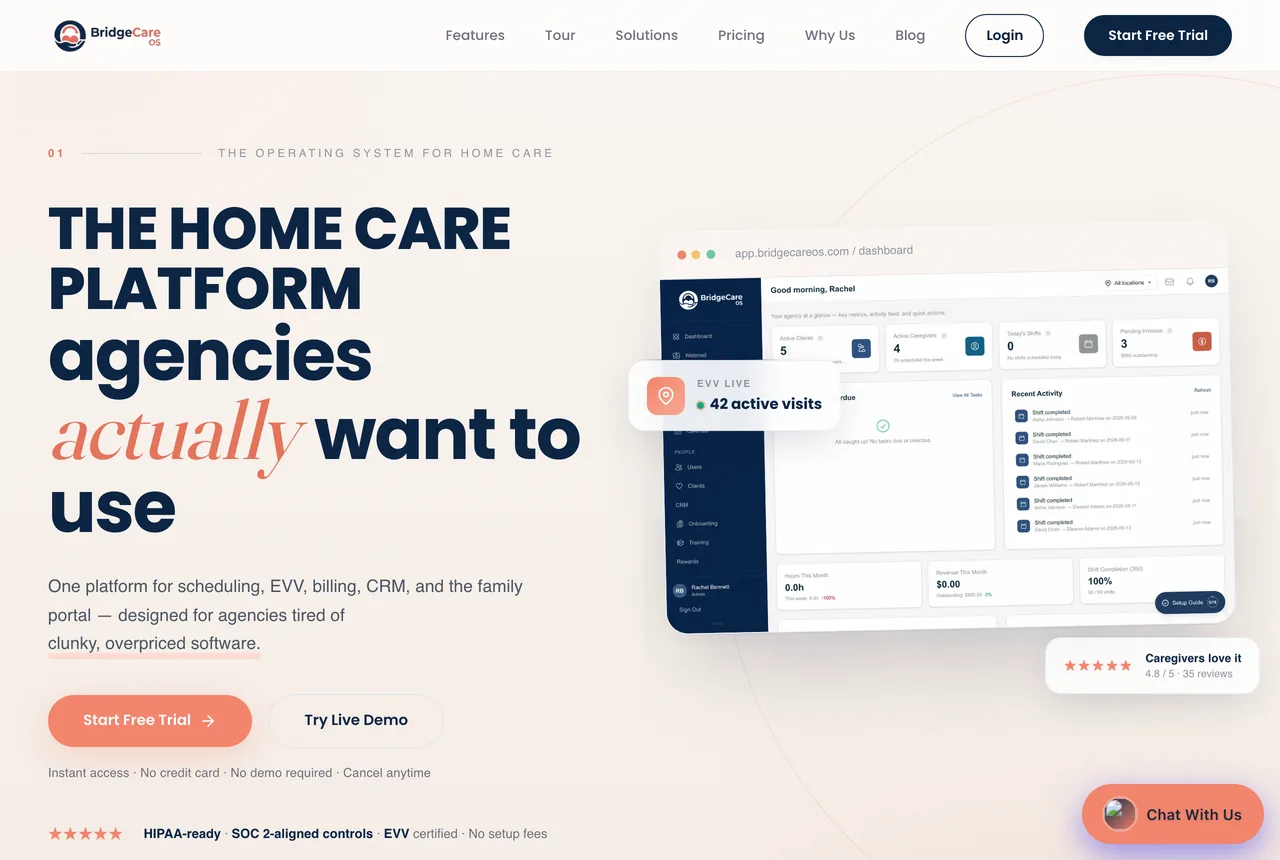 BridgeCare OS — home-care agency platform