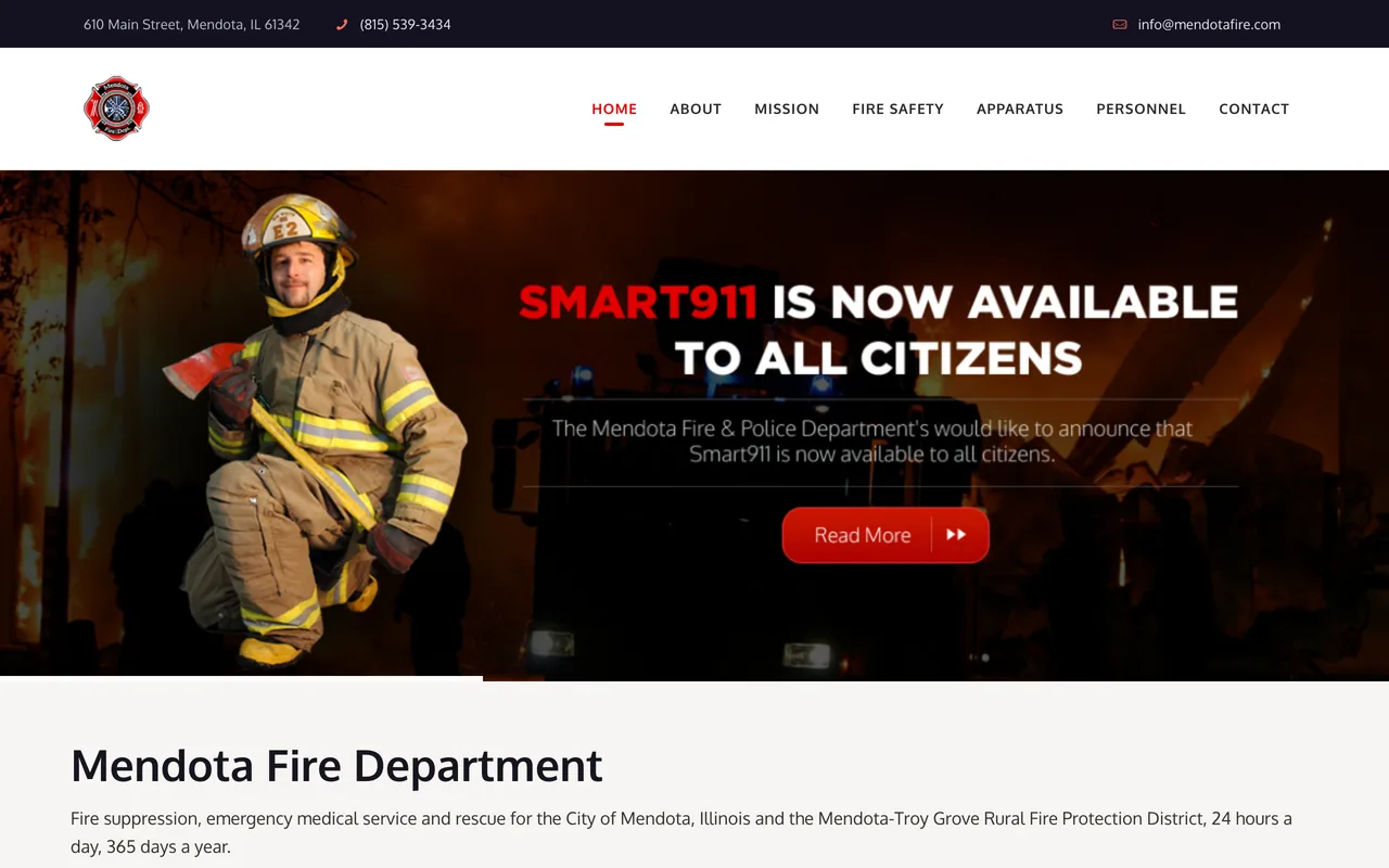 Mendota Fire Department — municipal fire department website