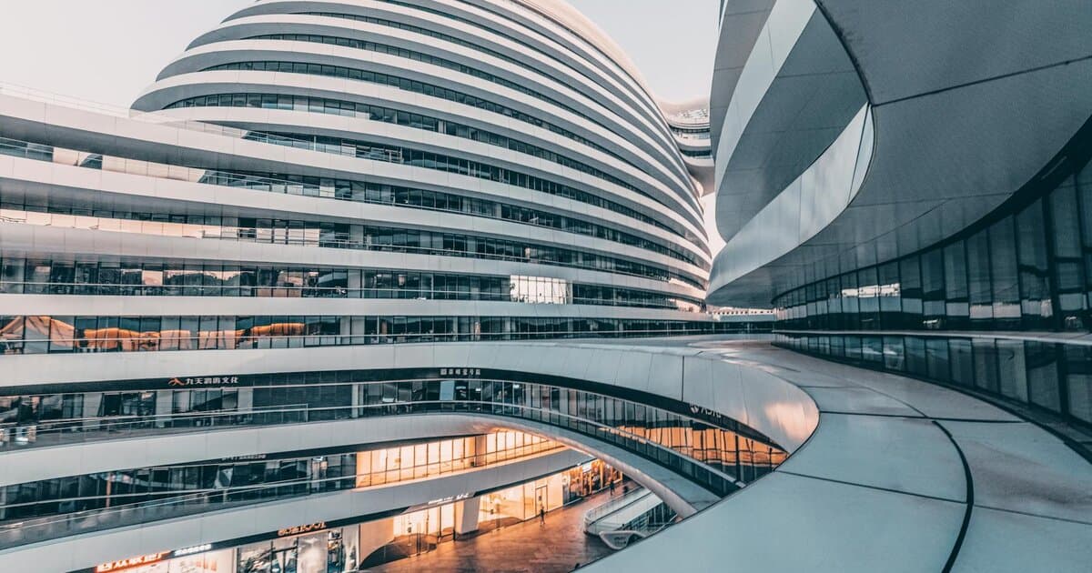 Explore the stunning architecture of Beijing's Galaxy SOHO, a masterpiece of modern design.